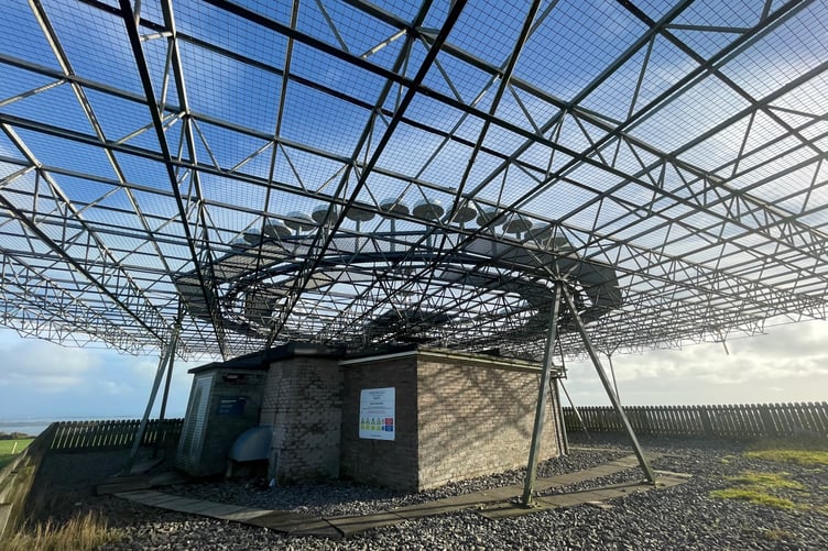 The 'flying saucer is in fact a radio navigation beacon