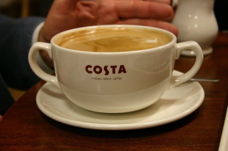 A new Costa Coffee shop opened on Peel Promenade on Friday, December 12