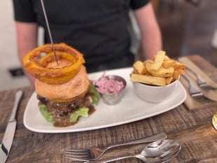 'Historic pub has a warm welcome, charm and one very good burger'