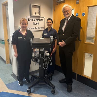New ultrasound machine installed at chemotherapy unit will make a 'huge difference'