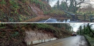 Road reopens following stabilsation work after landslip 