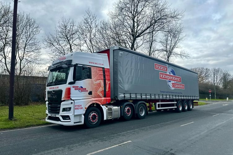 A Manx Independent Carriers lorry