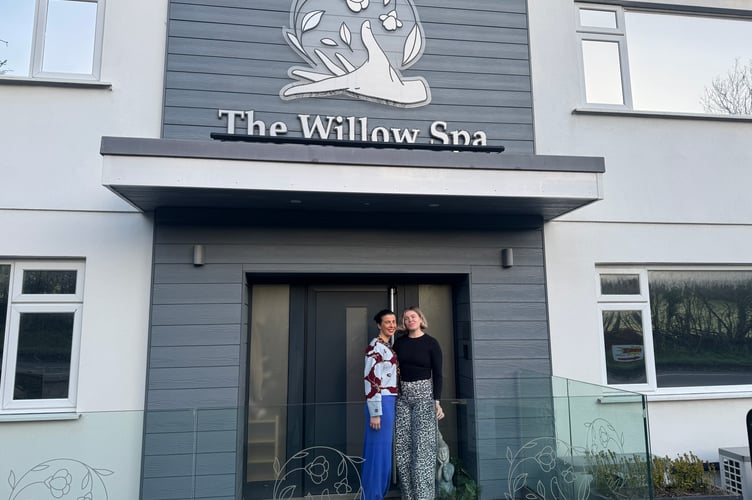 Emma and Steph outside Willow Spa