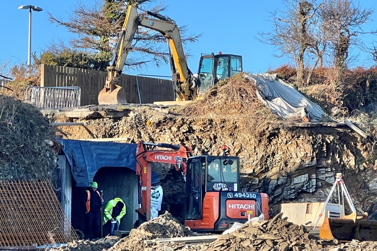 Work continues on tunnel at Mount Murray Golf Course