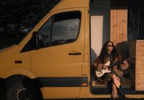 Meet the musician who turned a 'bare shell' campervan into a home on wheels