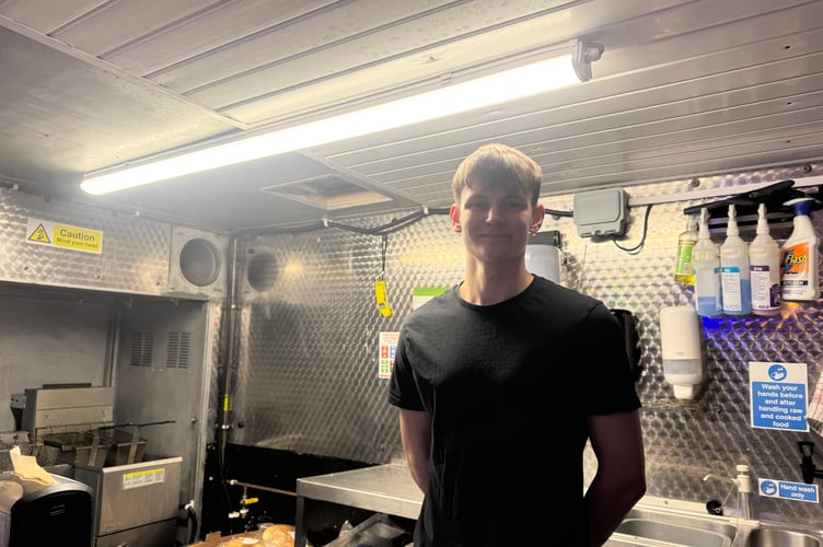 17-year-old Josh Saunders is running the Get Stuffed food van in Braddan