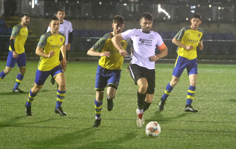 Corinthians attacker Josh Ridings grabbed a goal to help fire the Whites into the final of this season's Manx Car Store Railway Cup (Photo: Paul Hatton)