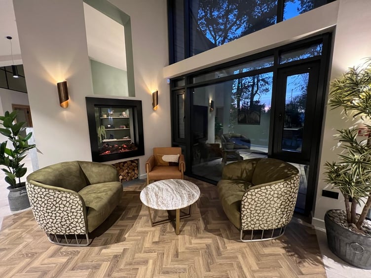 A lounge area in the main foyer