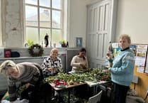 Nurses at Noble's Hospital spread Christmas cheer with wreath-making