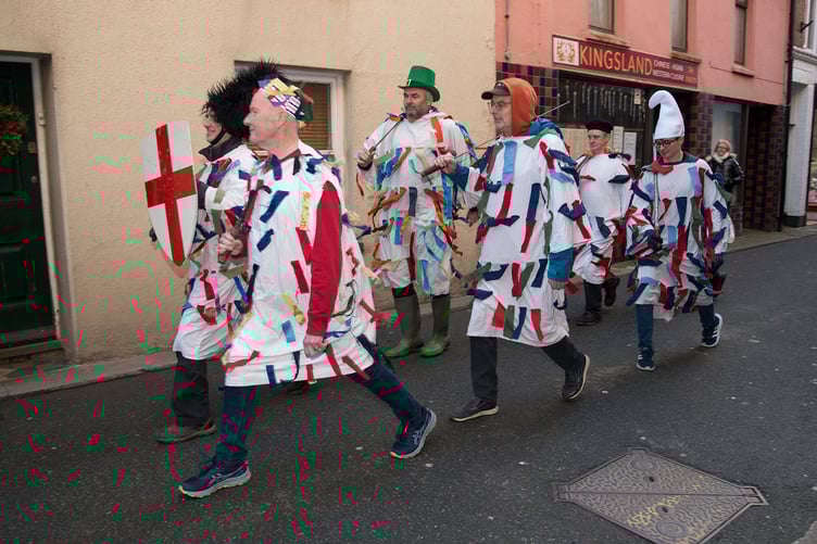 Marching through the streets of Castletown