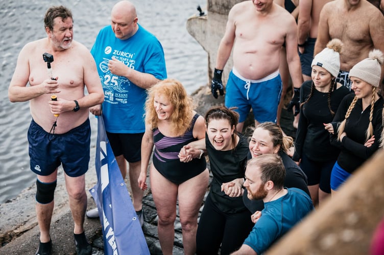 Some swimmers are beginning to regret their decision to take a dip at Port St Mary