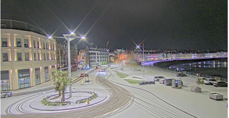 The southern end of Douglas Promenade on Sunday evening