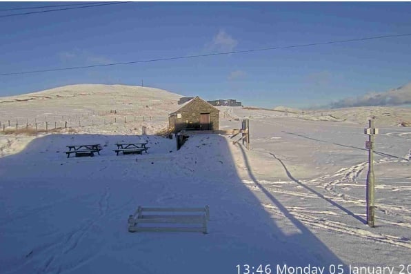 Snaefell on Monday lunchtime