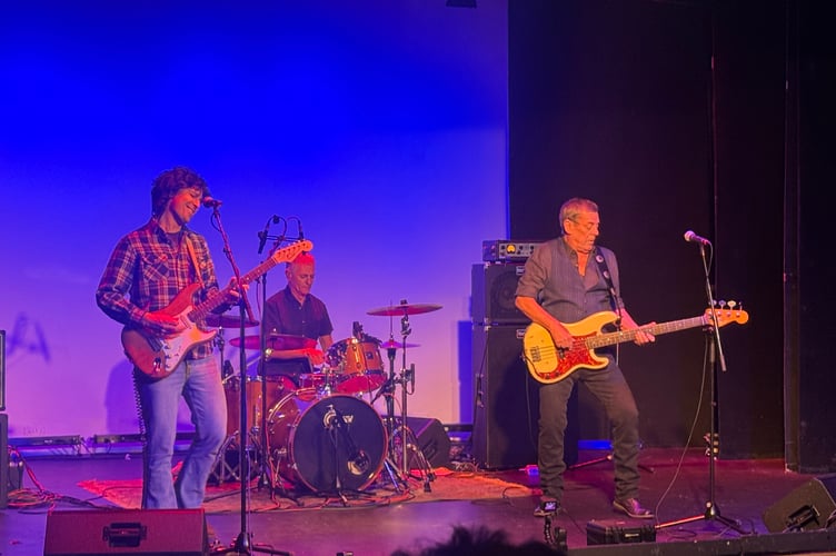 Band of Friends celebrates the music of the late Rory Gallagher, and includes Manxman Davy Knowles (left) and original Gallagher band mates Gerry McAvoy (right) and Ted McKenna (drums)