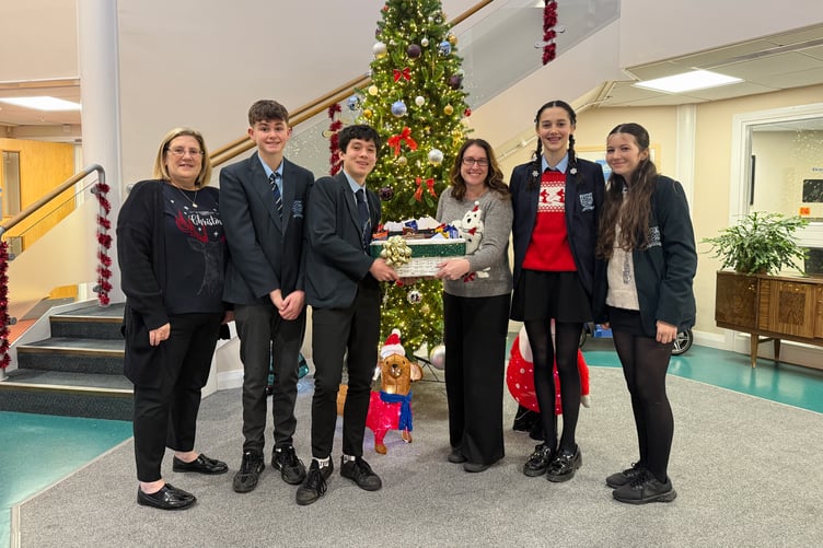 Pupils Junior Keegan, Joshua Gregory, Isla Granger, Iona Bailey