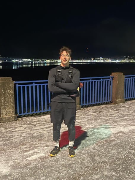 Adam Horsey after his 110km run.