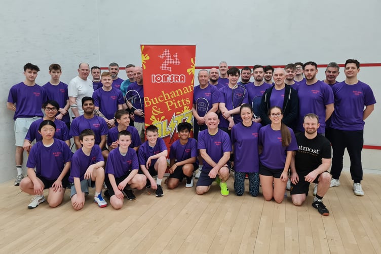 The competitors in the annual Buchanan & Pitts Blitz, which took place at the NSC on Saturday