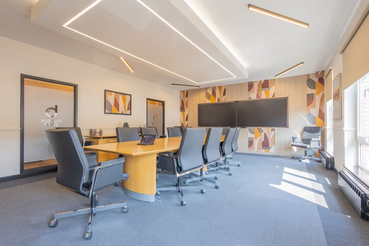 The buildings meeting room