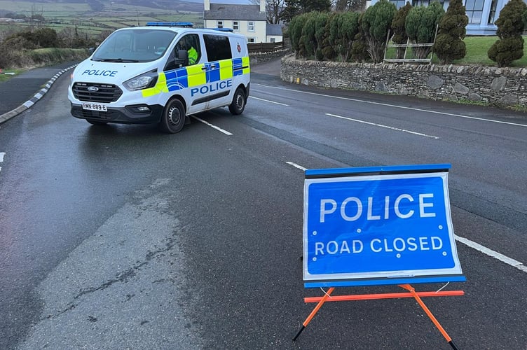 The road remained shut on Friday afternoon
