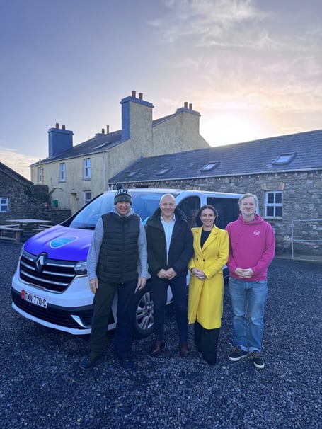 Pictured from left to right: Andy Bell, The Children’s Centre Senior Practitioner, Andy Bass, Conister Bank Head of Sales, Kerry Waddington, Conister Bank Head of Marketing and Communications, and Joff Whitten, The Children’s Centre CEO