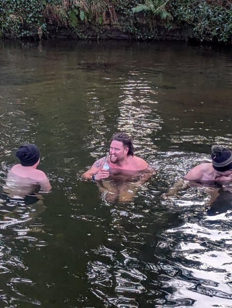 Juan Callister, from Kirk Michael, is taking on a month-long cold water challenge this January to raise money and awareness for mental health charities, including Isle Stand Up to Suicide