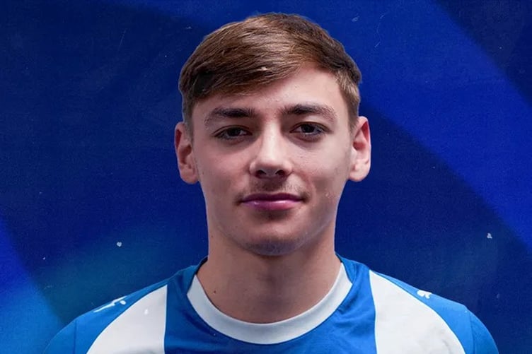 Oldham Athletic under-18 player Will Decandia who featured for FC Isle of Man on Wednesday evening (Photo: www.oldhamathletic.co.uk)