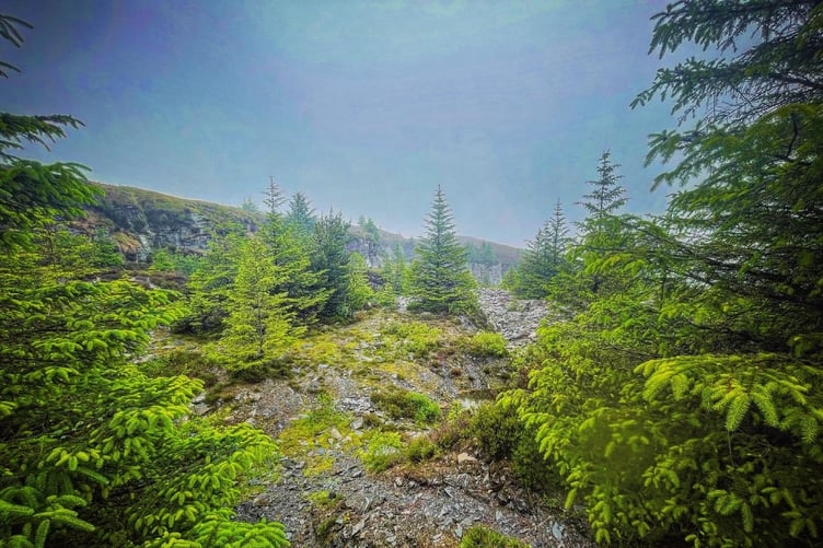 The views at South Barrule quarry almost have an Alpine feel