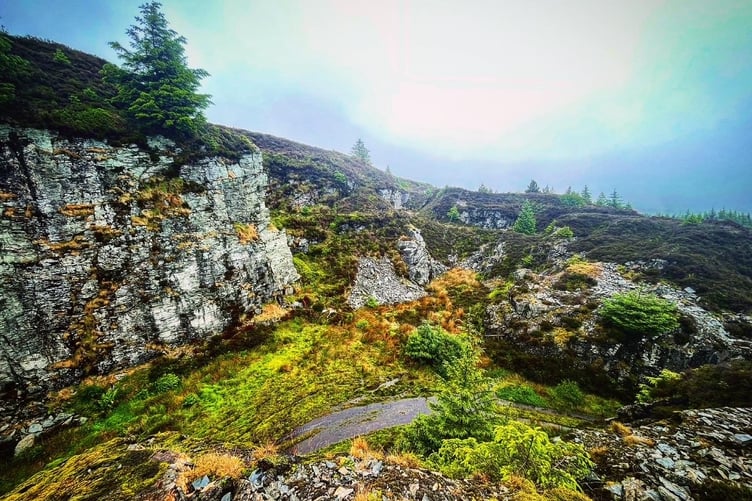 South Barrule quarry has been reclaimed by nature