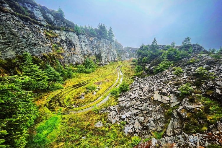 Amazing views at the South Barrule quarry