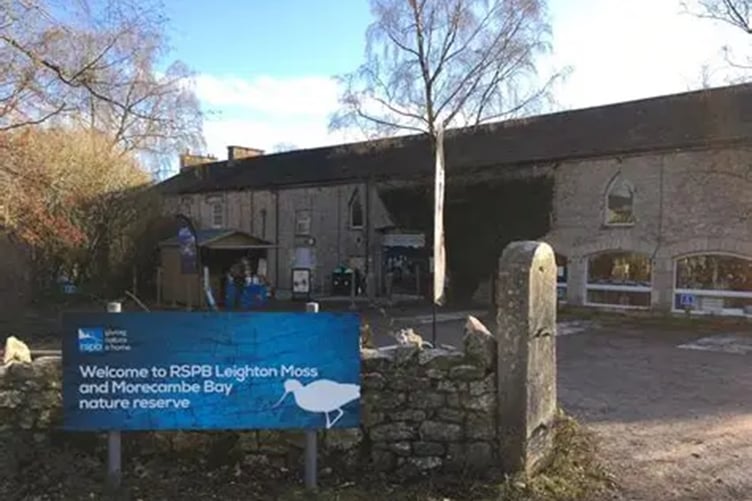 Entrance to Leighton Moss reserve