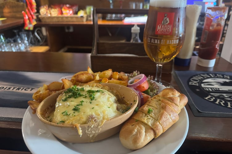 The lasagna at The Grosvenor in Andreas