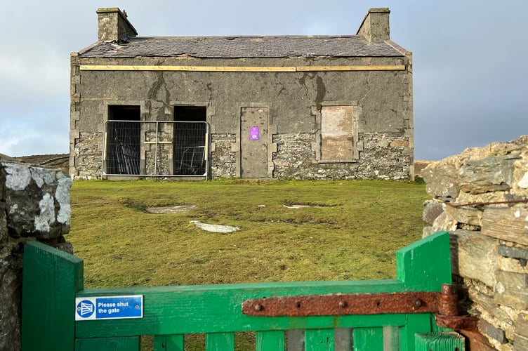 The Chasms shelter has sustained storm damage