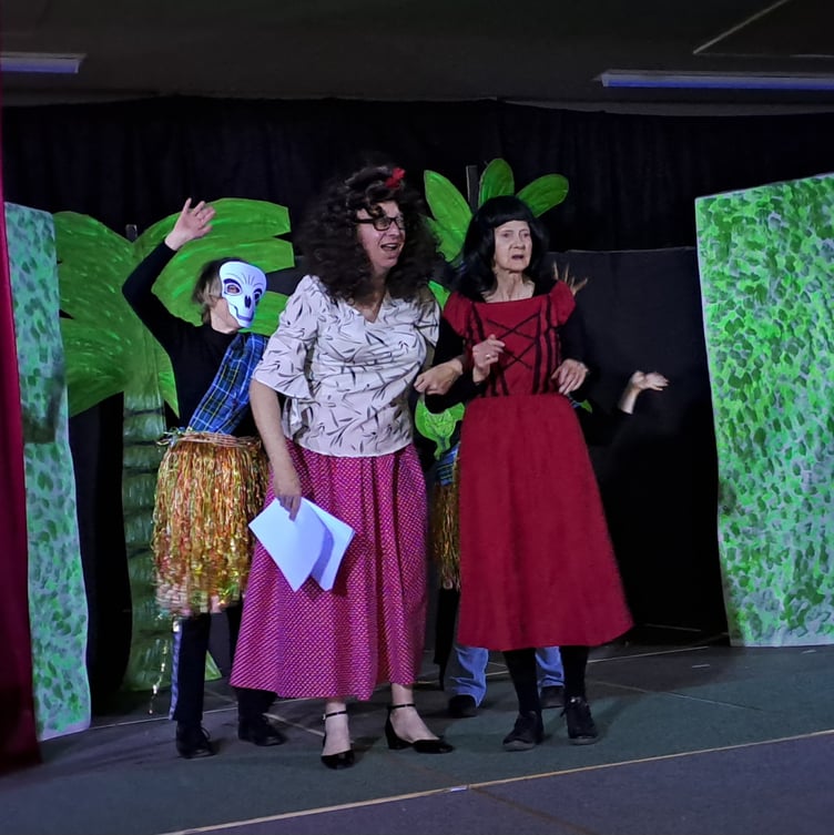 Former Treasury Minister Dr Alex Allinson played the role of 'Flossy Moppit'