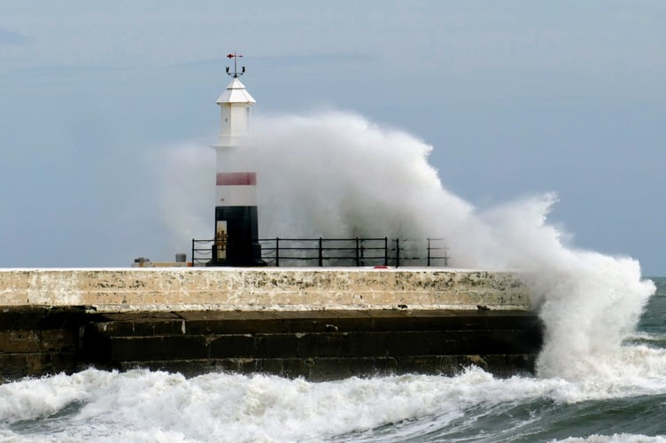 Mike Quine sent in this cracking shot from Ramsey during Storm Chandra