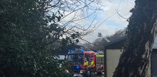 Watch as crews tackle fire in industrial estate with incident ongoing 