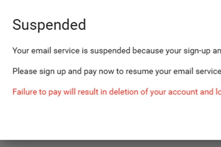 manx.net email accounts have been suspended where customers have not paid to subscribe