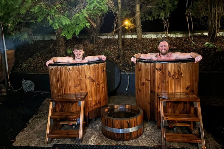 Manx podcaster Percy Hampton joined Juan at Rhen Wild at Glen Helen for part of his challenge