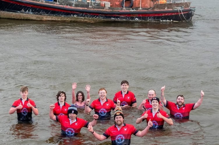 Late last month several members of Ramsey Rugby Club joined Juan Callister for his incredible cold-water challenge