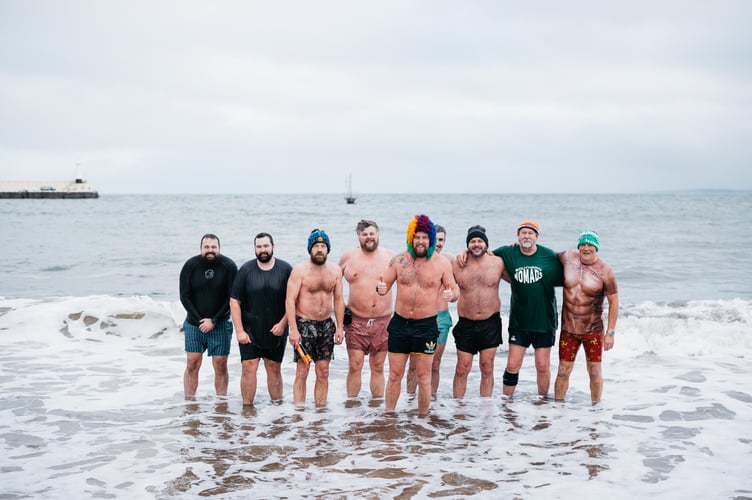 The brave souls who joined Juan in the final leg of his challenge on Saturday morning (Photo - Liam Gilman Photography)
