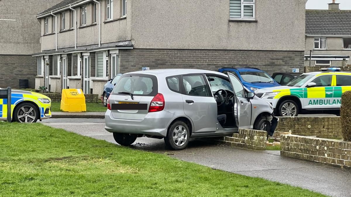 Emergency services at scene as car crashes into garden wall | iomtoday ...