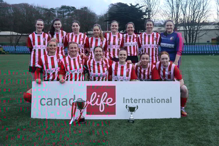 Peel lifted the Floodlit Cup for a third time on Sunday (Photo: Paul Hatton)