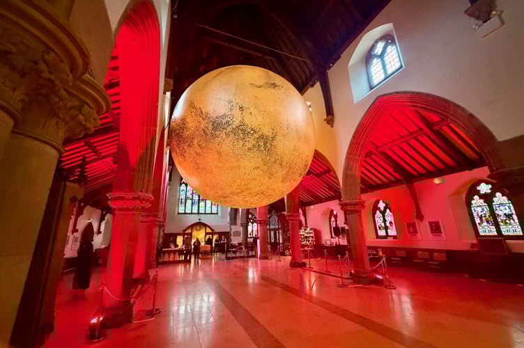The new Mars installation at Peel Cathedral