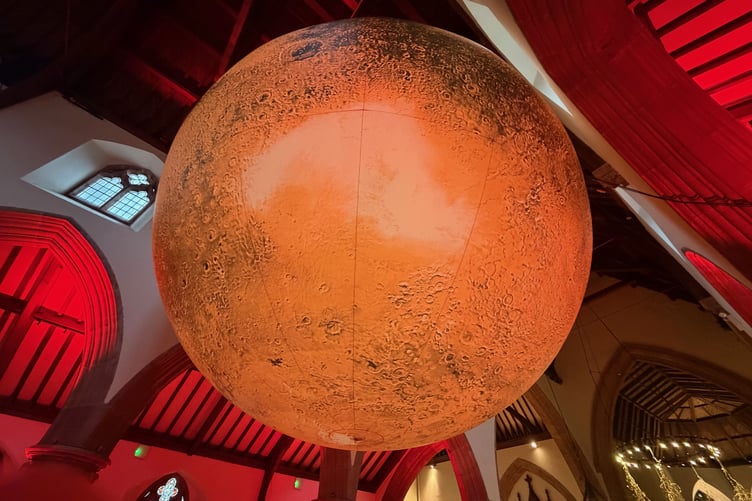 The new installation by Luke Jerram is an accurate depiction of Mars