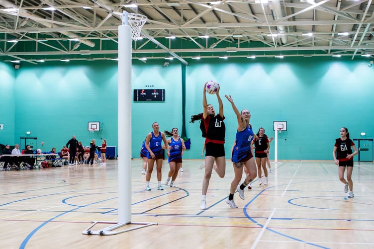 The RAF netball squad visited the Isle of Man this weekend to face the island's under-17 and u23 squads (Photo: Gary Weightman)