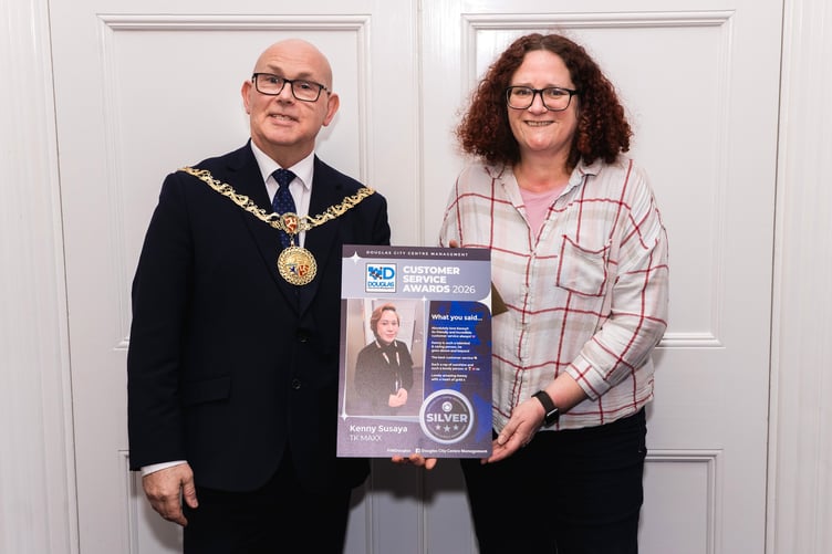 Kelly Smith picked up the award for Kenny Susaya from TK Maxx.