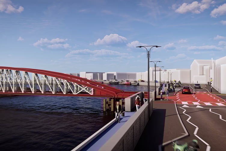 The flood defences would significantly change how Ramsey harbour looks