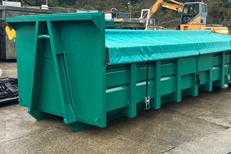 Plasterboard skip at the Western Civic Amenity Site (Credit: WCAS)