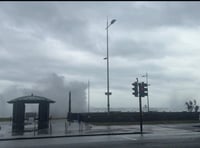 Huge waves crash over Douglas Promenade amid amber weather alert 