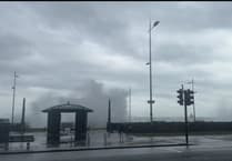 Watch as huge waves crash over Douglas Promenade amid amber weather alert