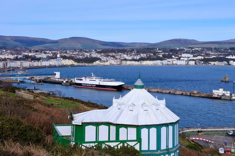 The Camera Obscura, the Steam Packet's Manannan and the Tower of Refuge are al visible in this photo taken from Douglas Head by Jannette Phair
